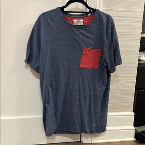 Blue and Red Pocket Men’s Shirt
